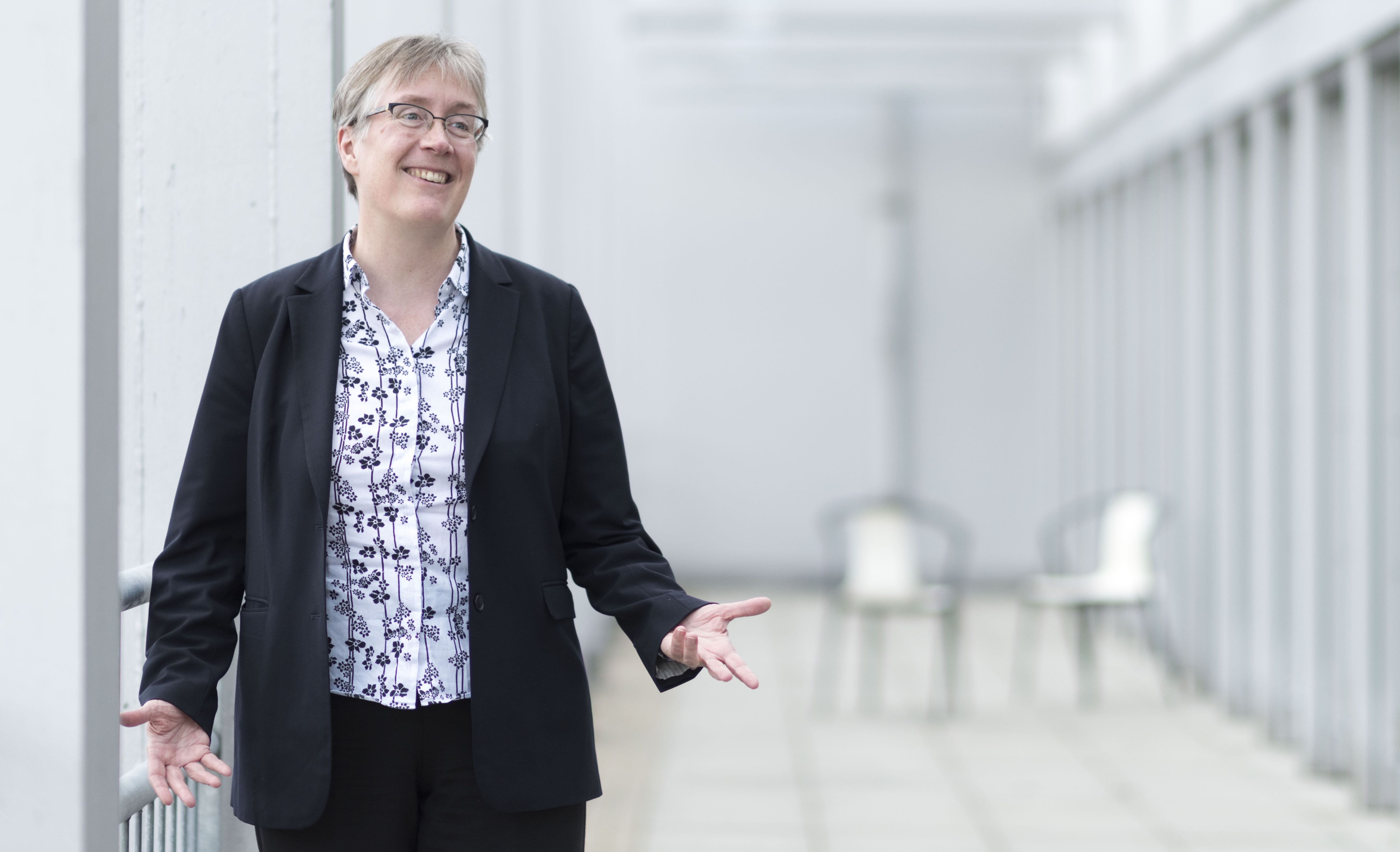 About Joanna
            Bryson (in Zurich, smiling, winter 2017)