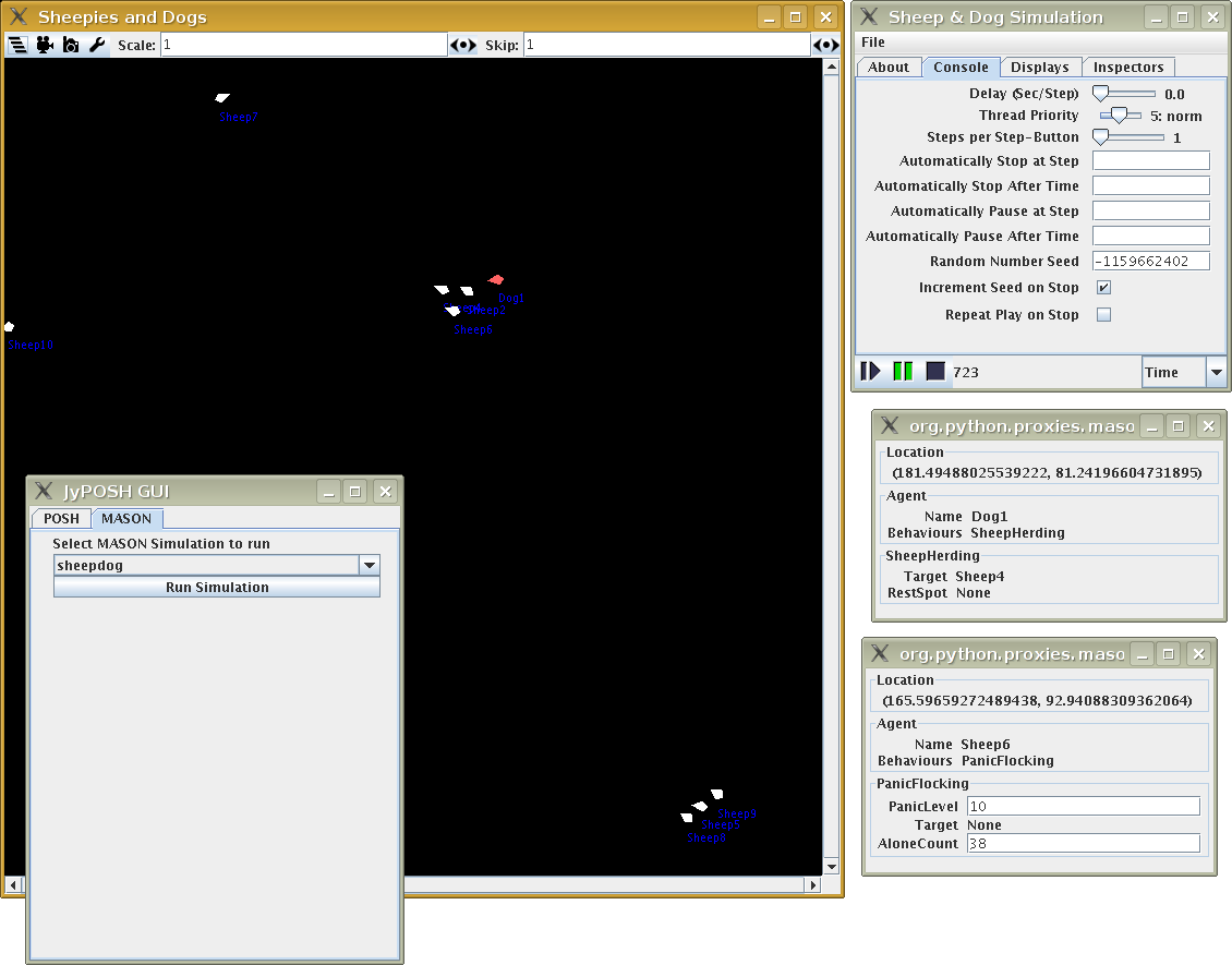 BOD MASON running the sheepdog demo BOD MASON running the sheepdog demo